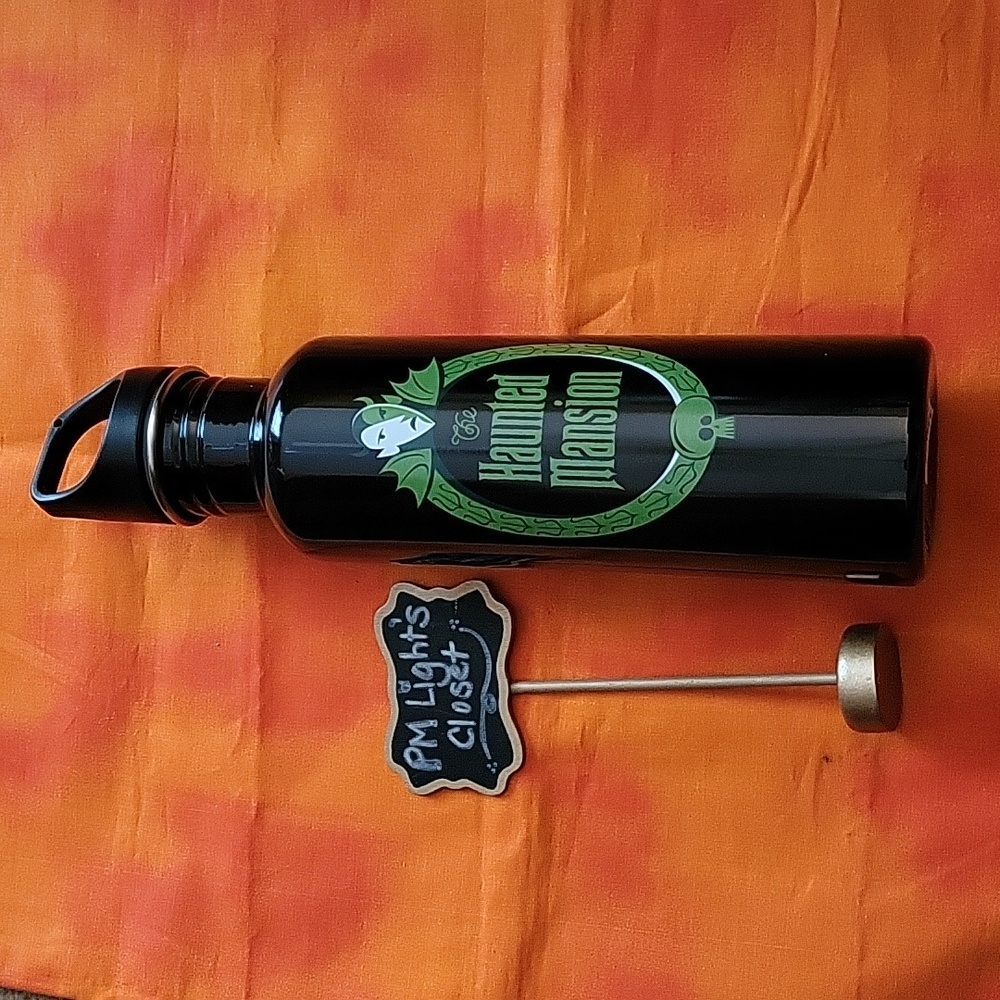 Disneyland Haunted Mansion 40th Anniversary Stainless Steel Water Bottle Black